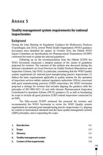 TRS 1025 - Annex 5: Quality management system requirements for national inspectorates