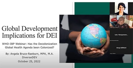 Screen capture of the webinar's video