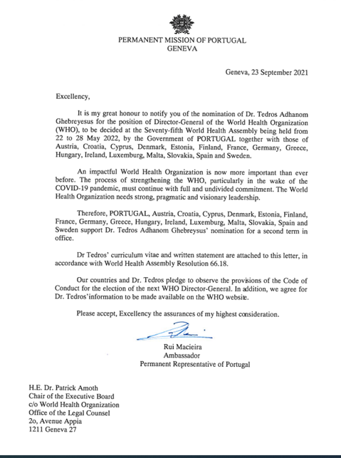 Proposals from Portugal