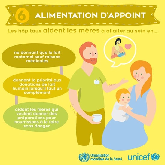 French BFHI steps 6 - Supplementing