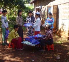 Delivery of LLIN to local people in Lashio township Shan State