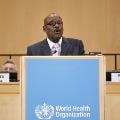 Pagwesese David Parirenyatwa of Zimbabwe speaking at the plenary.